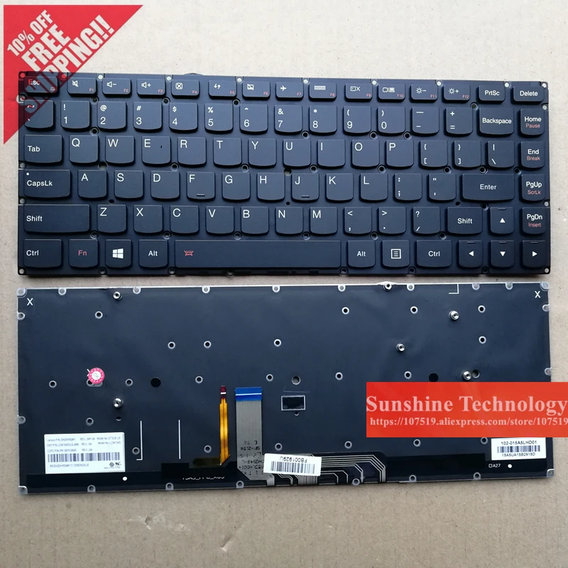 

US backlit New laptop keyboard for Lenovo YOGA 4 Pro Yoga900 900-13ISK 900s-13isk