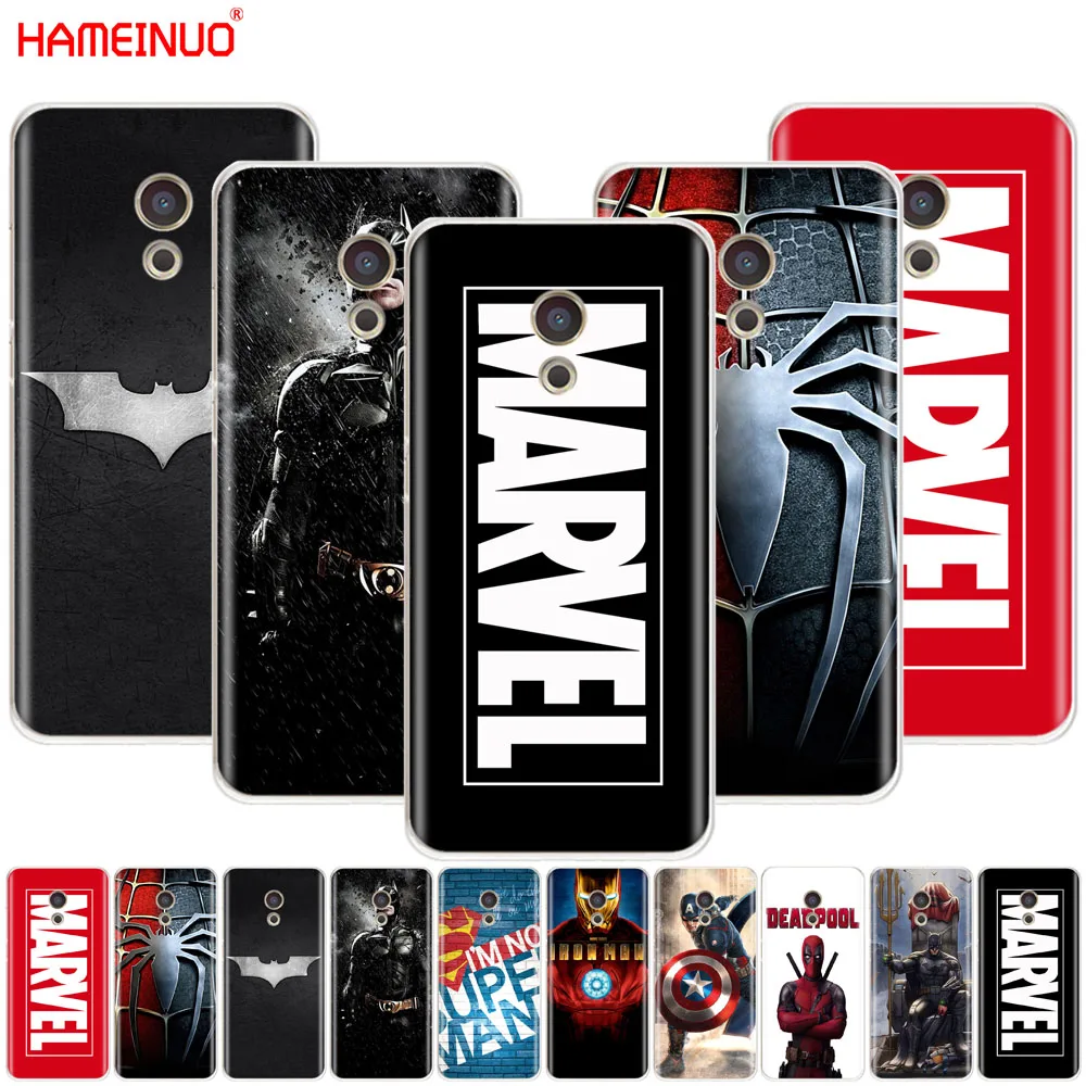 

HAMEINUO MARVEL spiderman iron man super bat Cover Case for Meizu M6 M5 M5S M2 M3 M3S MX4 MX5 MX6 PRO 6 5 U10 U20 note plus