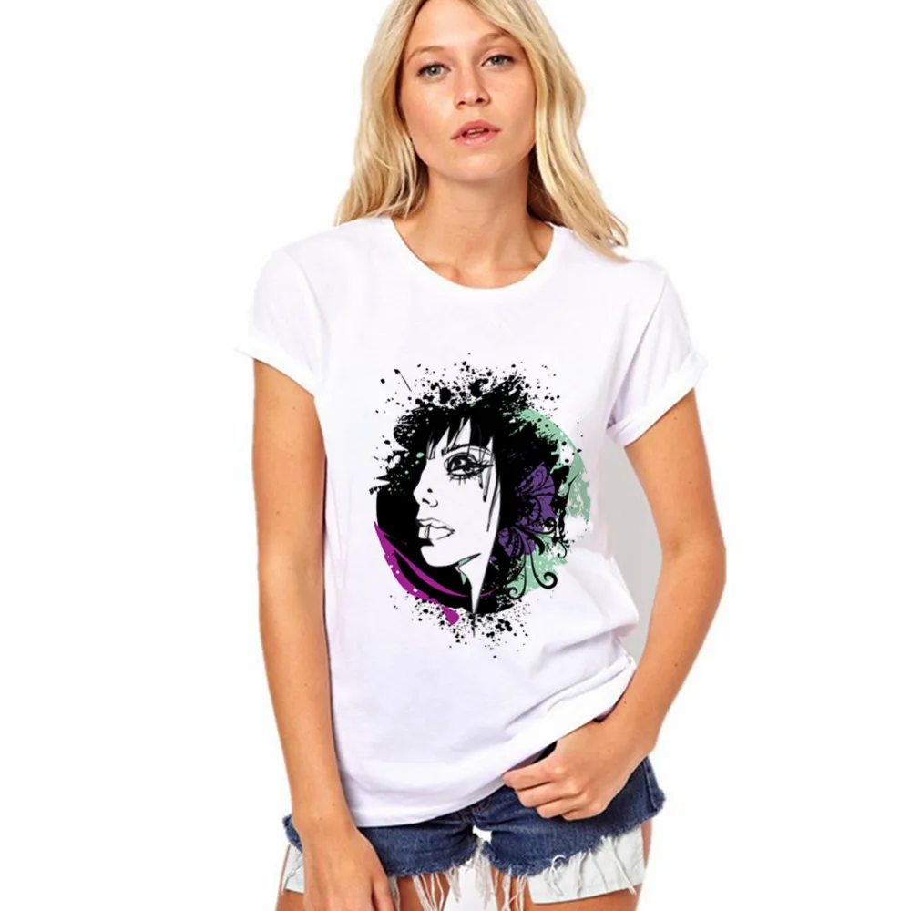 

Women's 2019 explosion hot short sleeve printing round neck simple wild high quality straight fashion casual T-shirt