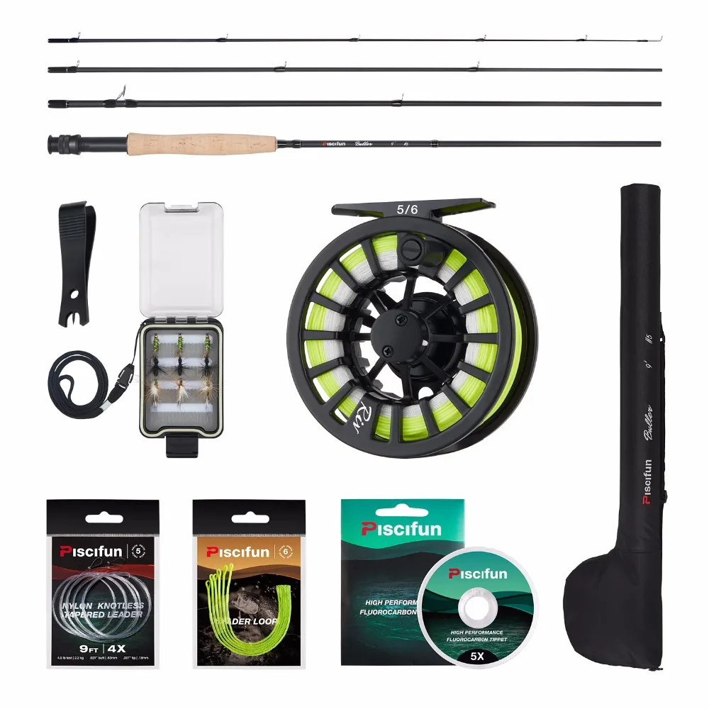 Piscifun 5/6 Complete Combo Fly Fishing - Finish-Tackle