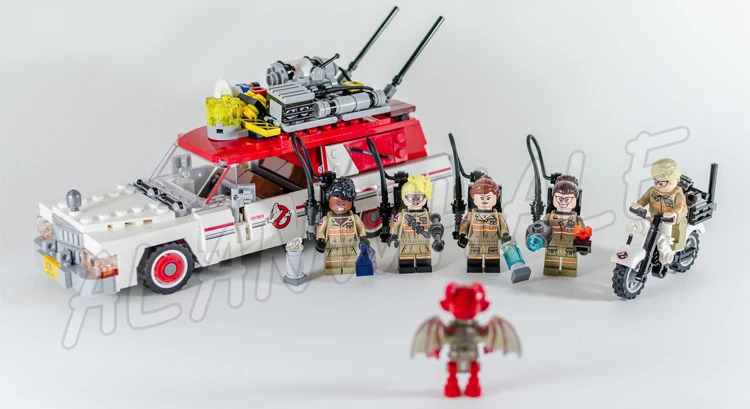 586 шт Ghostbusters Ecto 1 & 2 фильм полицейские машины 16032 фигурки строительные блоки