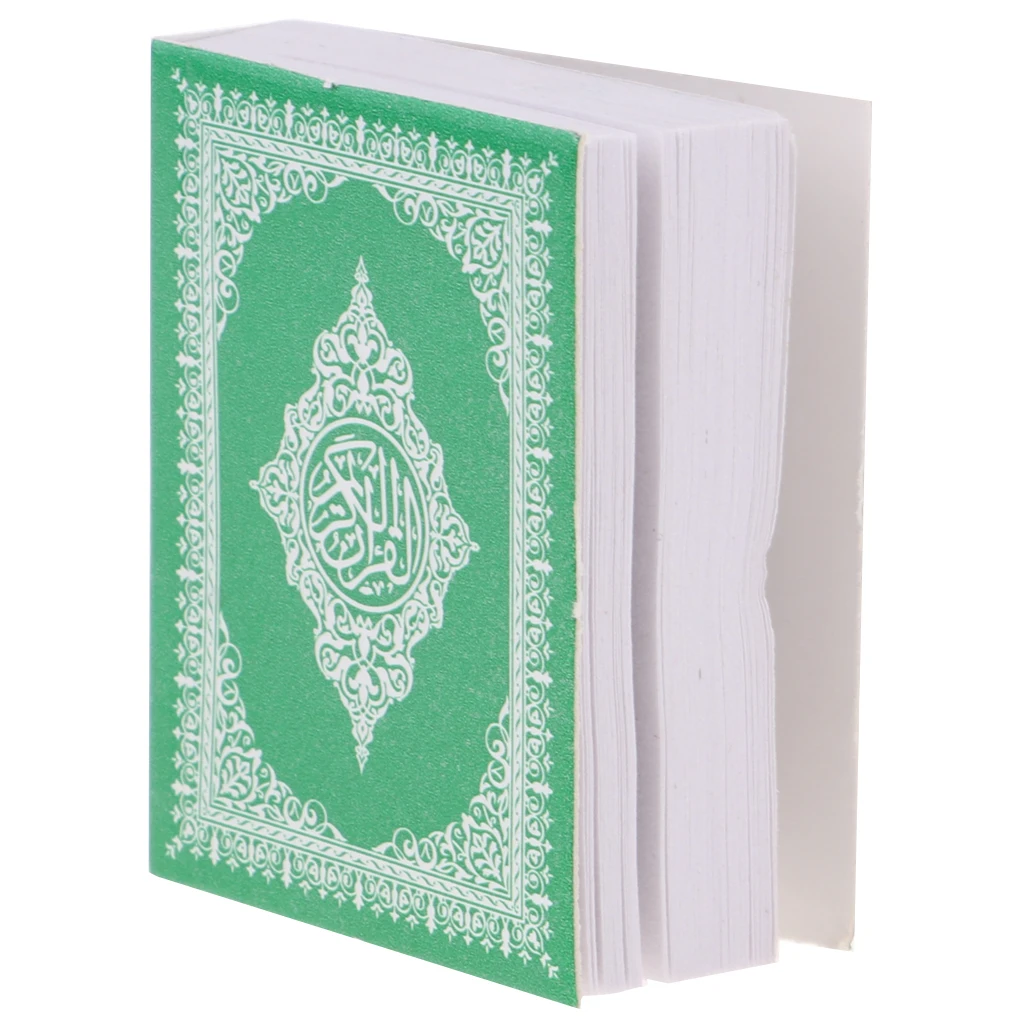1/6 Exquisite Mini Chinese Language Holy Bible Book Dollhouse Miniatures Decoration for 12inch Dolls -Green Cover for Dollhouse