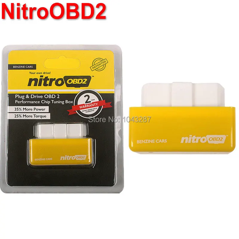 2016 Hot Sale OBD2 Chip Tuning Box NitroOBD2 For Benzine Car Chip Tuning Box Plug and Drive Nitro OBD2