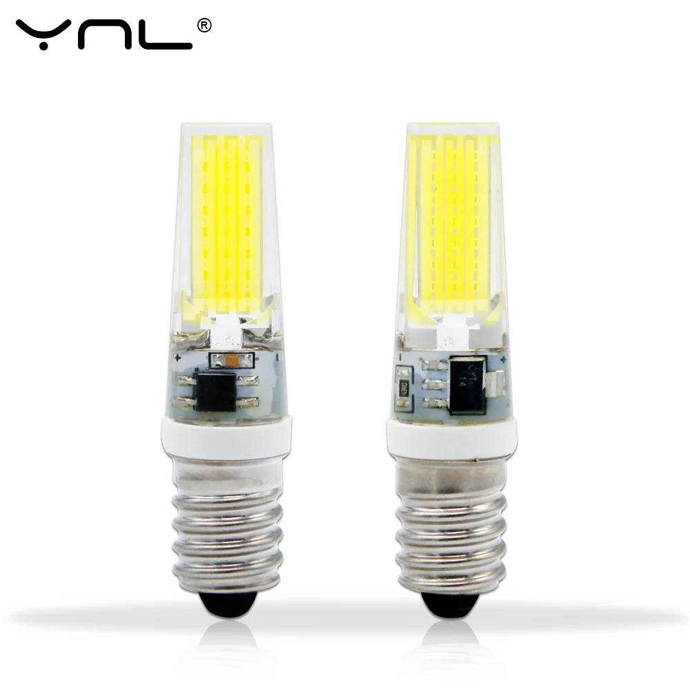 YNL E14 светодиодный светильник 220V 3W COB 2508 светодиодный лампы светодиодный светильник 360 Угол луча люстра светильник s заменить галогенные E14 лампы