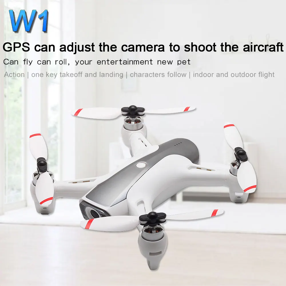 Newest Syma W1 Drone GPS 5G WiFi FPV with 1080P HD Adjustable Camera Following Me Mode Gestures RC 