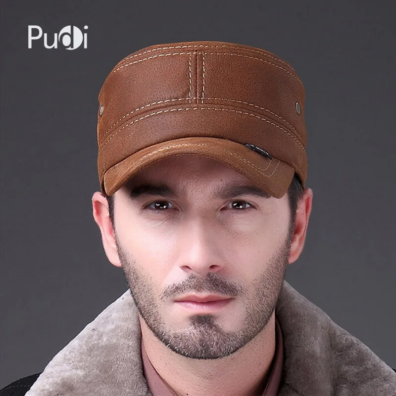  HL019 Genuine Leather baseball cap Fashion Box Hat/CAP 2017 new men brand army Nubuck leather cap h
