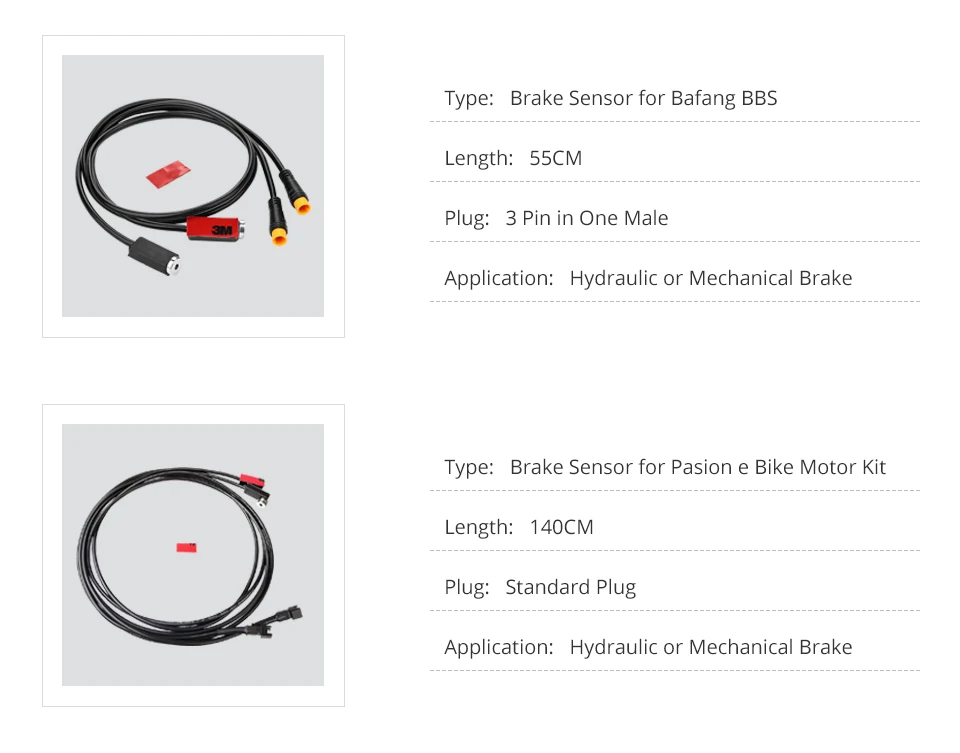 Excellent e Bike Brake Sensor for Bafang Brake Sensor Power Cut Off Hydraulic for Bafang Gear Sensor Y Cable Electric Bicycle Motor 3