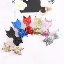 1 шт. заколка для волос, заколка для волос, аксессуары для девушек, Блестящие Блестки, повязка на голову, модные Блестящие Блестки, большие завязки узлом