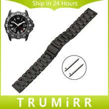 Bracelet En Acier inoxydable Sangle De Dégagement rapide pour Luminox Hommes Femmes Bande de Montre-Bracelet Bracelet Noir Or Argent 20mm 22mm 23mm