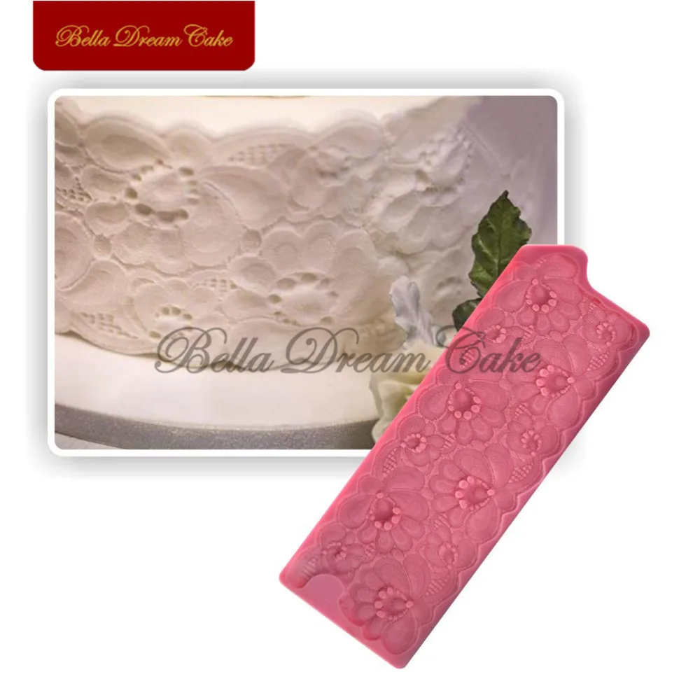

Flower Silicone Mold Cake Border Decoration Moulds Fondant Chocolate Sugarcraft Mould Cake Decorating Tools Bakeware