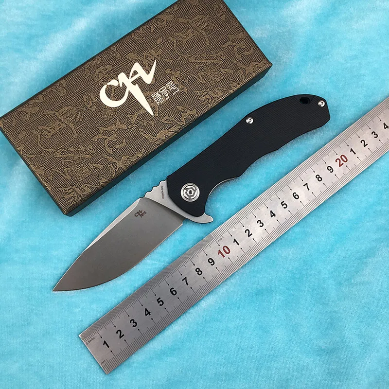 

CH CH3504-G10Flippe original folding knife D2 blade ball bearing G10 + steel handle hunting knife outdoor survival knife EDC