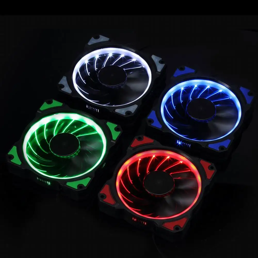 1 piece Jonsbo 120mm FR-101 PC Case Cooler CPU Fan Computer Cooling Fan Radiator LED Hydraulic Bearing For Intel AMD DIY MOD jonsbo cr 201 4 cpu 12cm heat pipe radiator side led fan