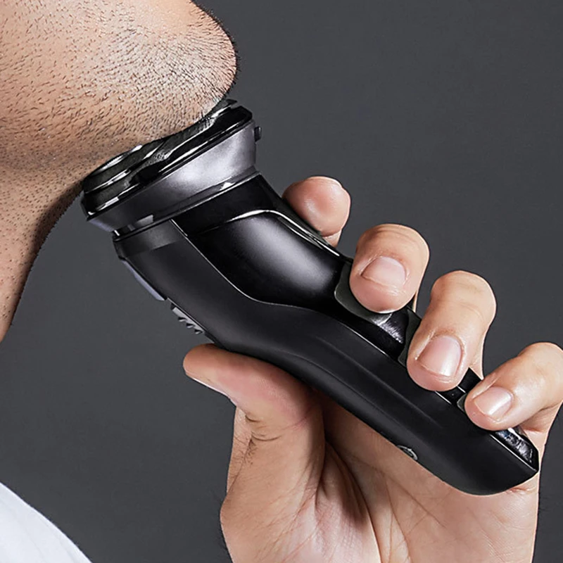 XIAOMI Soocas لذلك الأبيض ES3 3D الذكية الكهربائية ماكينة حلاقة USB 3 رئيس الحلاقة الكهربائية ماكينة حلاقة LED عرض أداة تهذيب اللحية ماكينة حلاقة