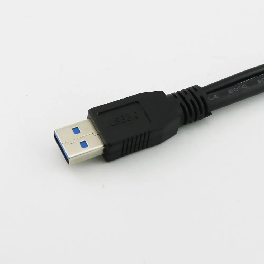 Шт. 1 шт. USB 3,0 мужчина к USB 2,0 мужчина и USB 3,0 штекер Y сплиттер удлинитель Кабель-адаптер Шнур 20 см+ см 50 см