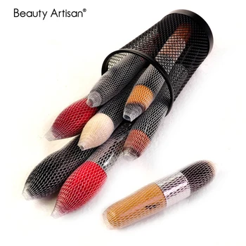 

10pcs/Lot Makeup Brush head Protective cover Makeup Care Tool Plastic Brush hair Protection network To prevent hairs bristles