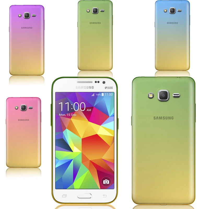 For Samsung Galaxy Grand Prime SM G530H Stylish Hybrid Color Case Soft