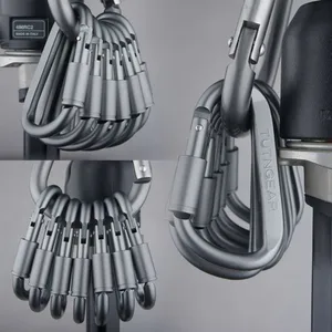 Карабин 4 шт./лот Travel Kit туристическое снаряжение выживания альпинизм крюк алюминиевый D-Ring замок карабин легкий, но сильный - изображение