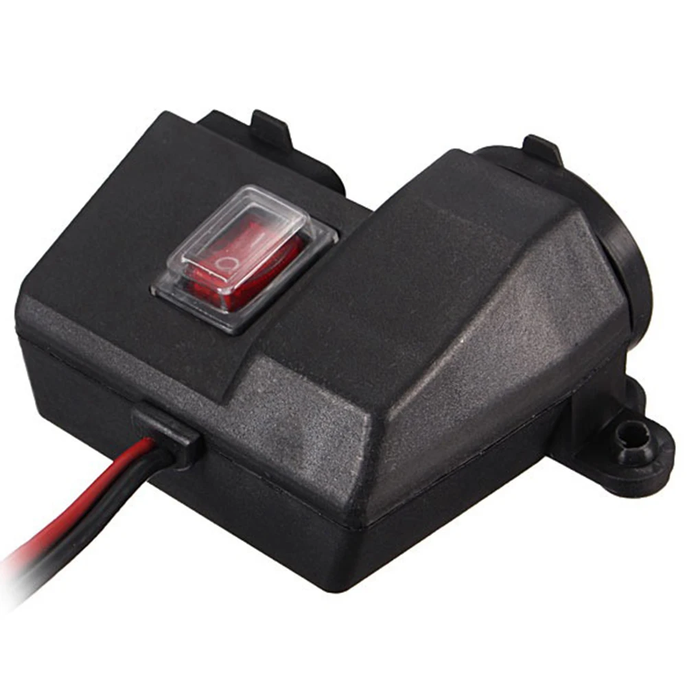 Двойной USB Порты и разъёмы 12 V Водонепроницаемый мотоцикл зарядное устройство для