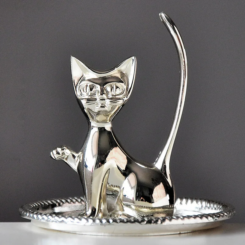 4 Cute Designs Pocket Jewelry Display Rack Creative European Ring Earring Bracelet Necklace Organizer Metal Polishing Curve Rack