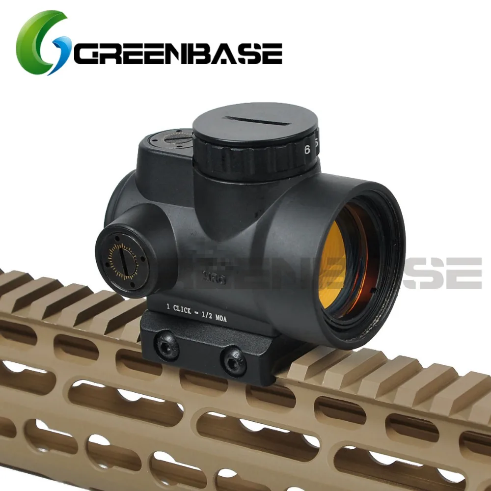 Зеленая база Triji MRO 1x Red Dot Sight 2 MOA Тактический Scope с низким/высоким креплением