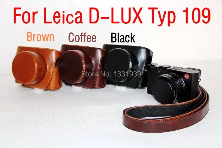 2015 New Fashion Design Protective Leather Camera Case Bag for Leica D LUX (TYP109) Camera With