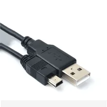 SUOZUN 0.8M USB Cable 2.0 A Male to Mini B 5 Pin 5P T Port MiniUSB for Devices MP3 MP4 Camera Mobile Phone