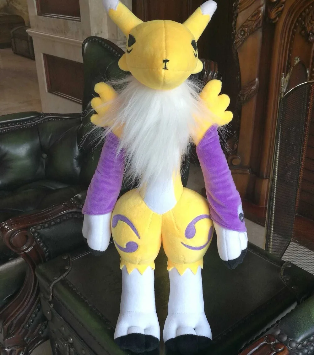 Аниме игра Цифровой Монстр дигимон кукла желтые тамеры Renamon Magic Fox Косплей-Одежда плюшевая Мягкая Кукла талисман милый мультфильм игрушка Подарки