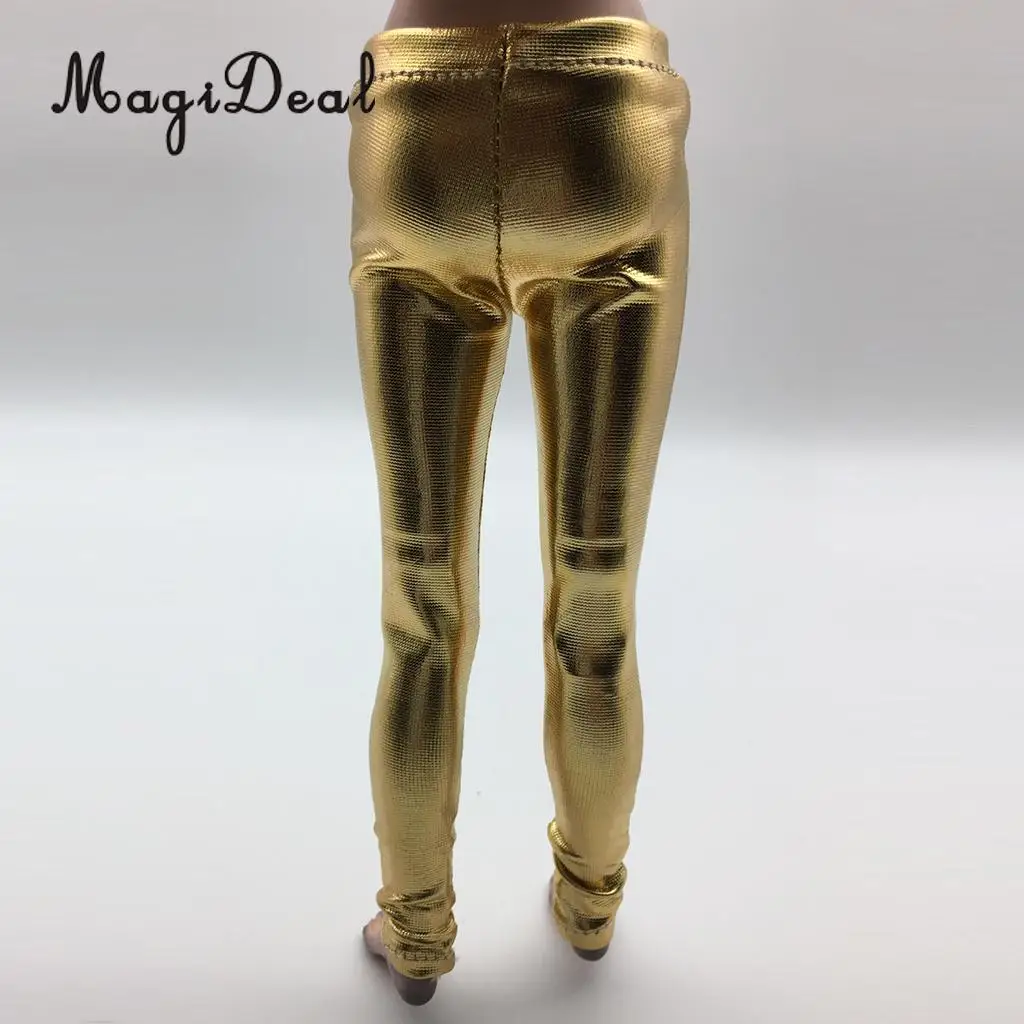 MagiDeal 1/6 Scale PU Leather Female Trousers Women Pants Clothes for 12 Inch Figures Doll Toy DIY Accessories