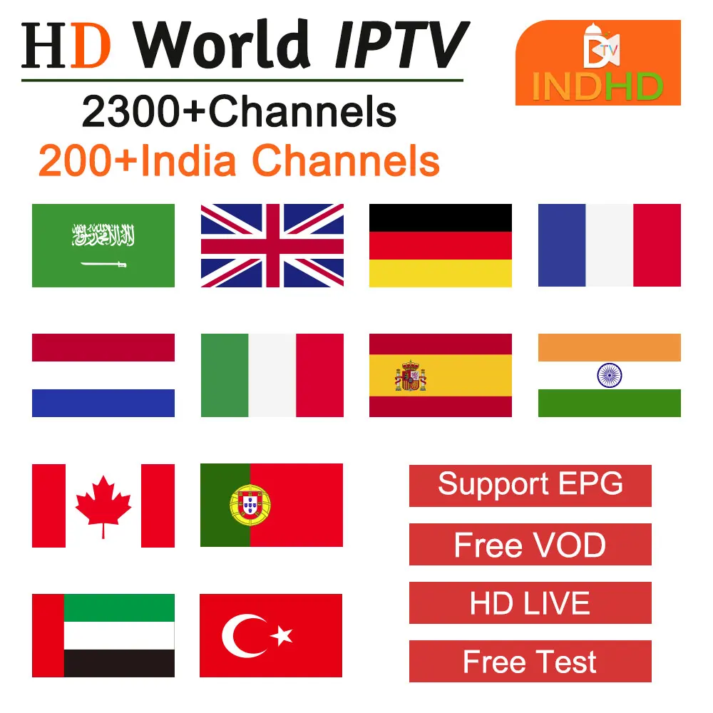 IP ТВ Сомали Пакистан 1 год Индия Ex Yu испанский португальское IPTV для устройства на