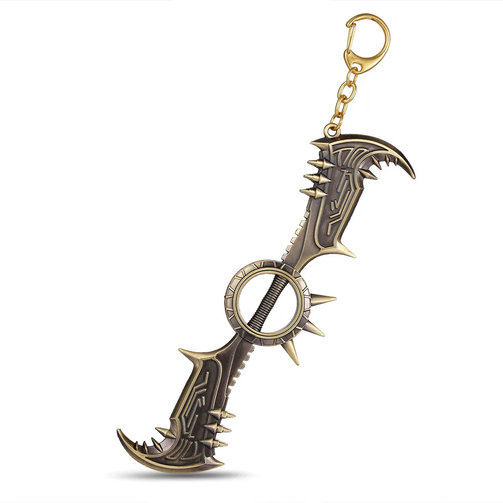Горячая Игра LoL League of legends ADC Weapon брелок Draven Shauna Vayne Jinx Lucian Caitlyn кольцо для ключей