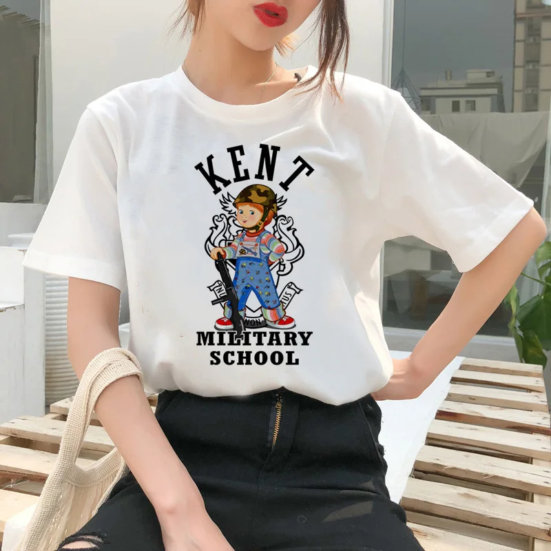 Chucky футболка ужас высокий крутой Женский Топ качество новая уличная Футболка Мода ulzzang женские рубашки femme новая футболка - Цвет: 3848