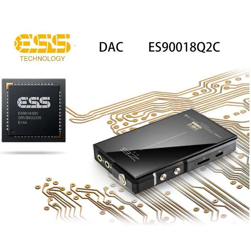 Новое обновление Moonlight Aigo Z6 PRO Жесткий DSD256 MP3 плеер ES90018Q2C DAC Hifi музыкальный плеер двухъядерный процессор с кожаным чехол