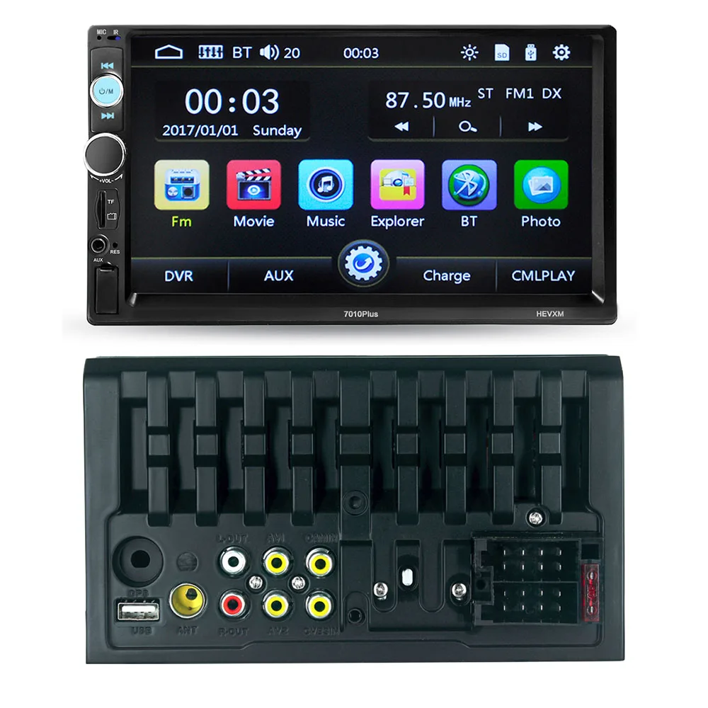 AIYIMA 7 &quotсенсорный экран 2 Din Bluetooth универсальный автомобильный MP5 плеер USB TF карта