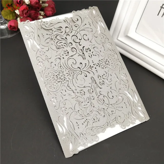 aliexpress buy 5pcs laser cut wedding invitations