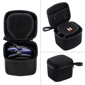 

Portable Black Zipper Hard Case Box Anti-lost protective Travel Case Cover Bag For Howard Leight R-0526 Impact Pro Earmuff