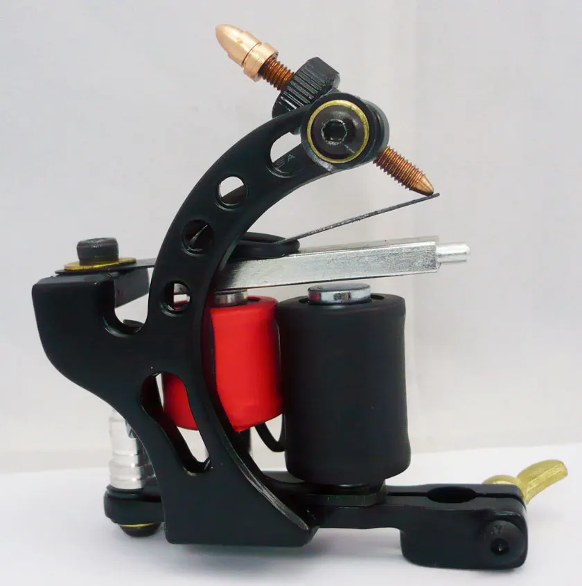 

YILONG 10 Wrap Coils Irons Custom Chrome Tattoo Machine For Shader & Liner Tattoo Beginner Machine Tattoo Gun Free Shipping