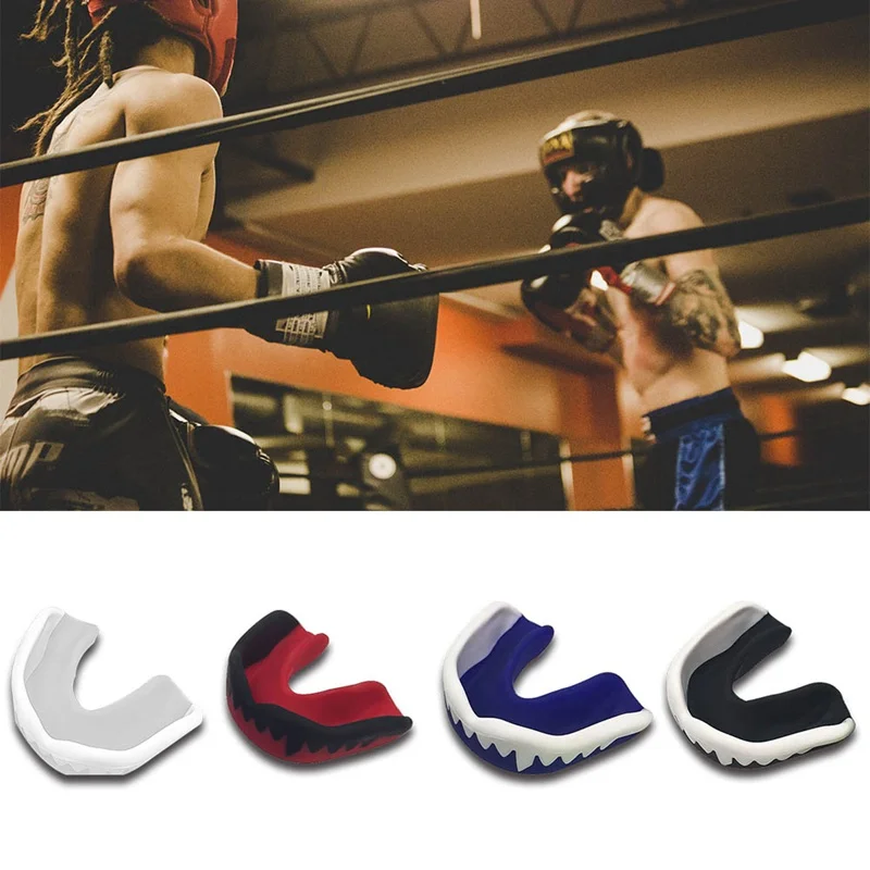 

Left Atrium 1PCS EVA Material Smashing Basketball Football Boxing Braces Fighting Fighting Taekwondo Protective Gear Mouth Guard