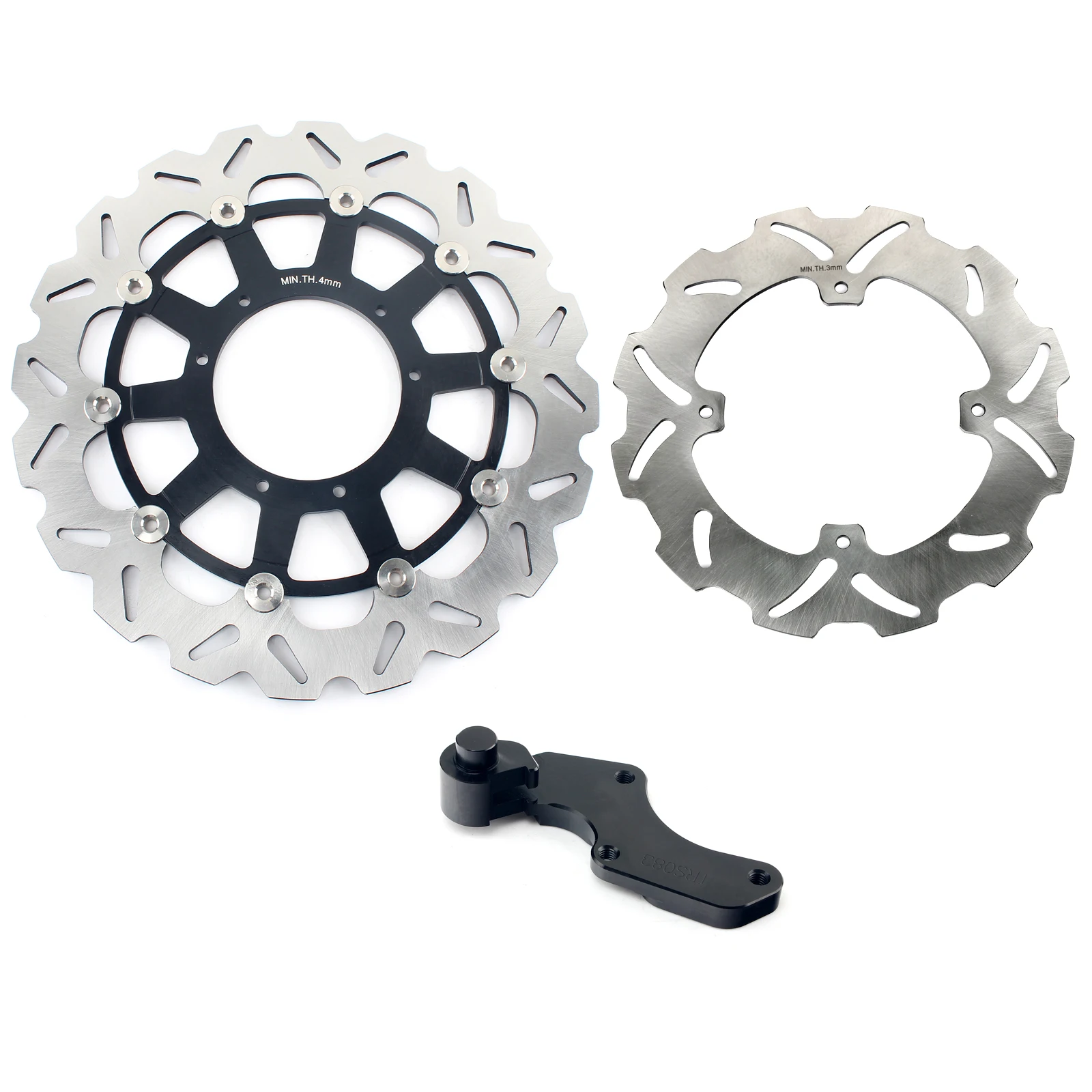 

BIKINGBOY Front Rear Brake Discs Disks Rotors Bracket For Honda CRF 250 450 R 2004-2014 CRF 250 450 X 04-17 CR 125 250 R E 04-08