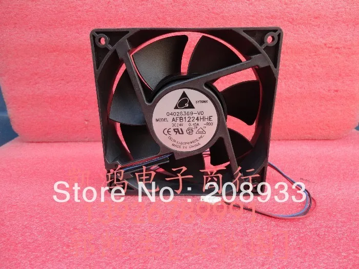 

For Delta DELT AFB1224HHE 24V 0.45A 12CM 12038 three-wire chassis +cooling fan