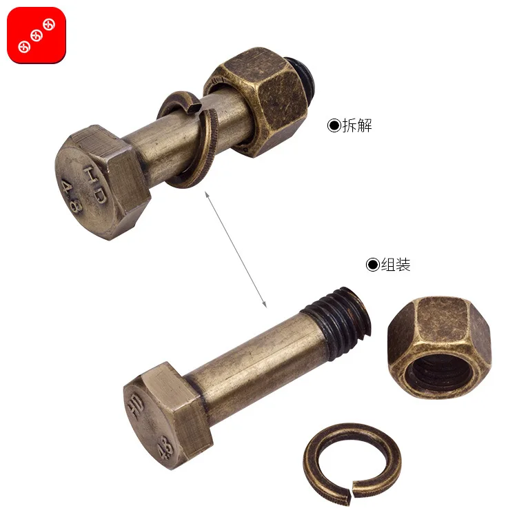 New style Magic screw alloy disassembly toy series can not be opened nut adult children classic toys E12 3