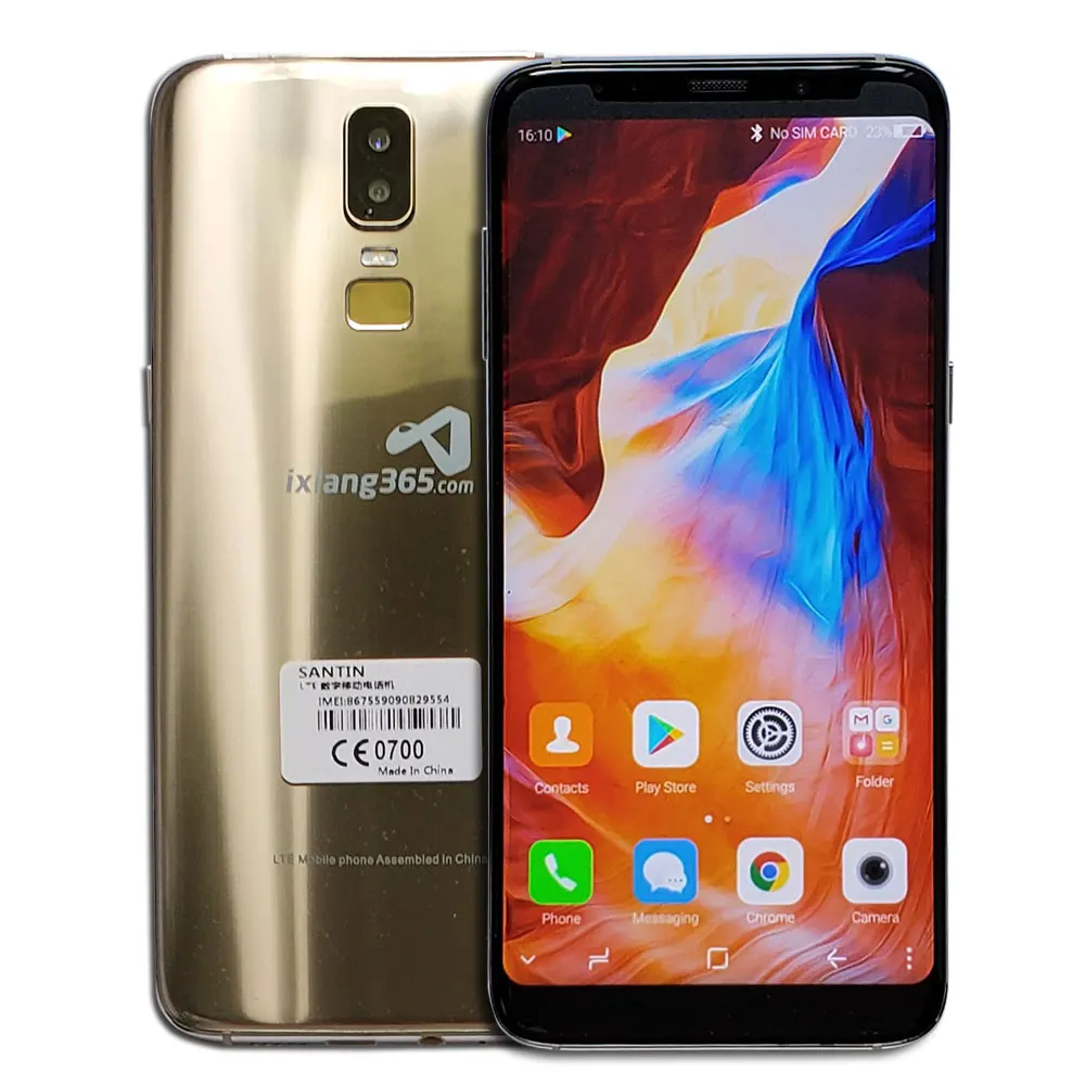 SANTIN ix365 супер большой экран 18:9 6 0 &quotFace ID Touch смартфон 4 ГБ ОЗУ 64 Гб ПЗУ две sim карты FDD