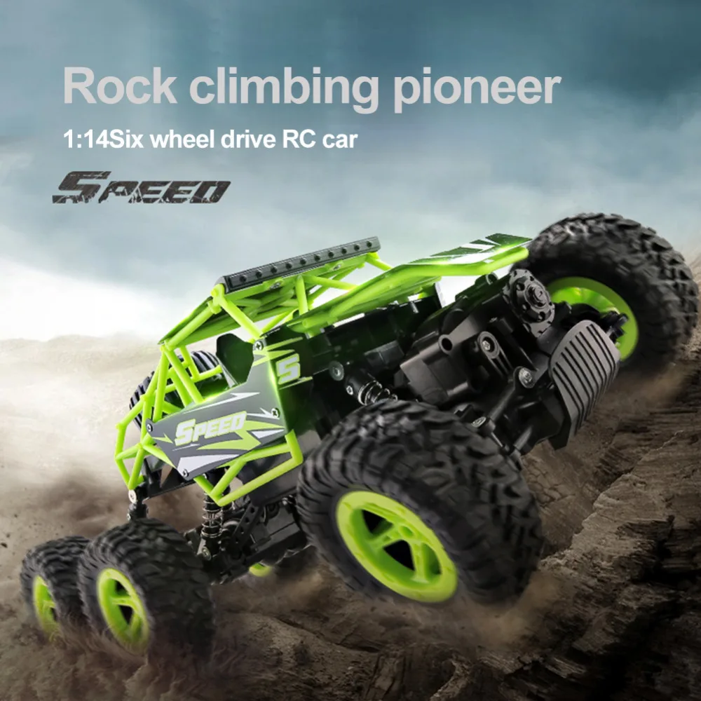 New D818 2.4G 1:14 Six-Wheel Drive Rechargeable High-Speed Off-Road Alloy RC Car Crawler Wholesale New D818 2.4G 1:14 Six-Wheel Drive Rechargeable High-Speed Off-Road Alloy RC Car Crawler Wholesale