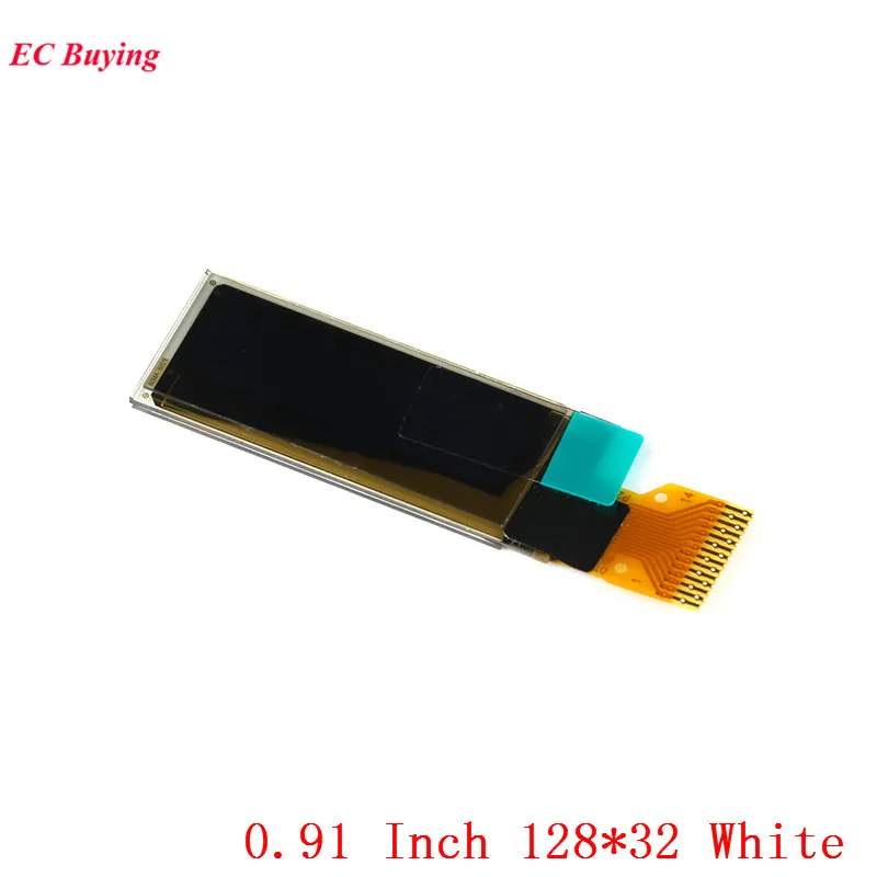 0,91 дюйма 12832 OLED ЖК-дисплей Дисплей SSD1306 OLED Дисплей I2C IIC Серийный 128x32 Белый ЖК-дисплей Экран для Arduino DIY