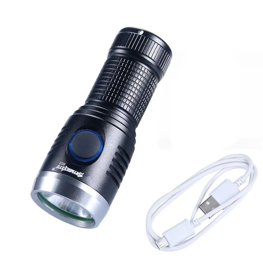 

Super Bright LED Flashlight Work Lights 3 Modes 16340 Strobe Camping Lamp
