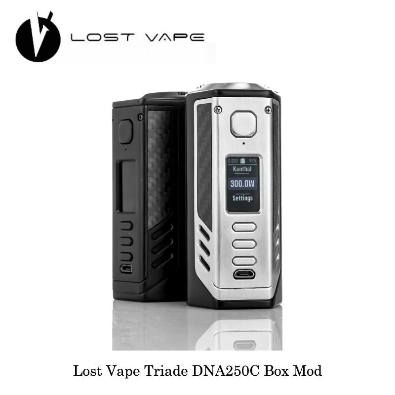 

electronic cigarette Lost Vape LostVape Triade DNA250C Box Mod Powered By Triple 18650 DNA 250C Board Vape Vaporizer Upgradable