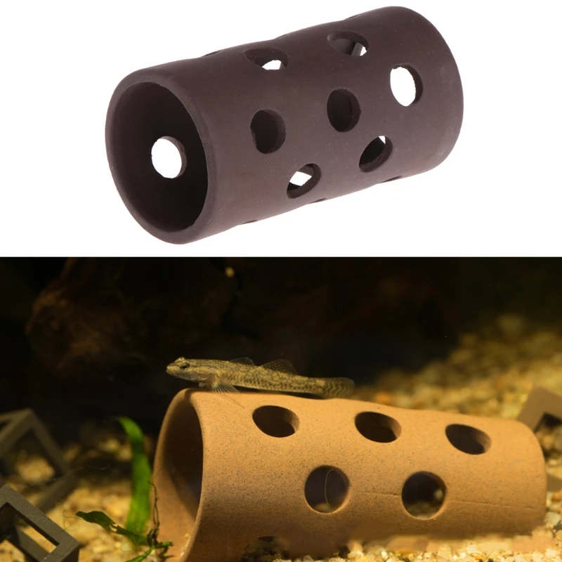 

Aquarium Hiding Tube Fish Tank Breeding Hiding Cave Shelter For Fish Shrimp Spawn Live Plant Akvaryum Decoration