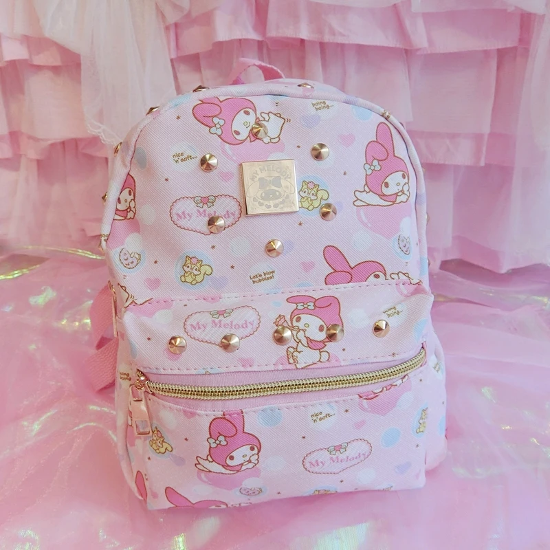 Мультфильм Хелло Китти My Melody рюкзак Детская школьная сумка для девочек рюкзак hellokitty Сумка для путешествий мешок