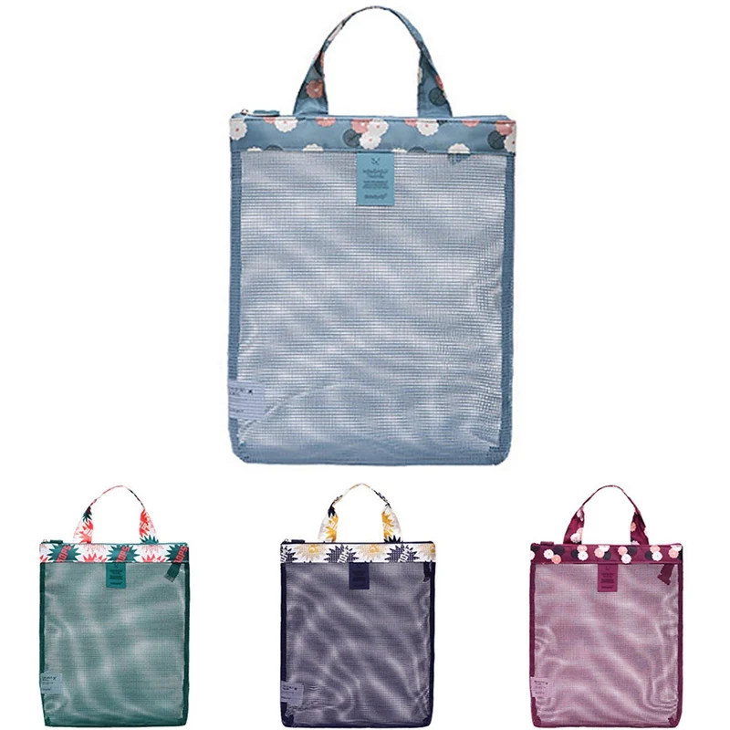 

Storage Bag Summer Beach Swimwear Sports Bag Travel Charm Mesh Toiletry Beach Hiking Bags