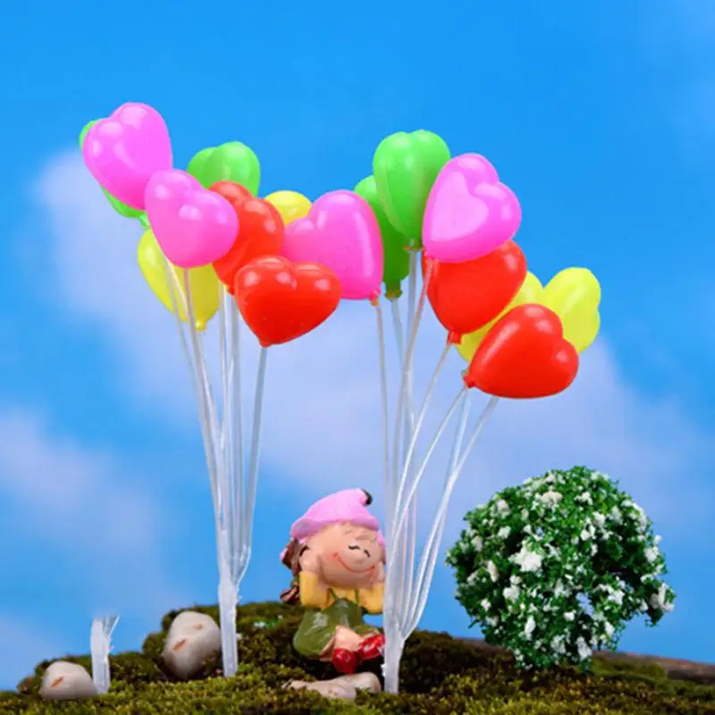 

1 Pcs Mini Dolls Home Garden Simulation Colorful balloons Micro Landscape Figurines&Miniature Garden Decorations Christmas Gift