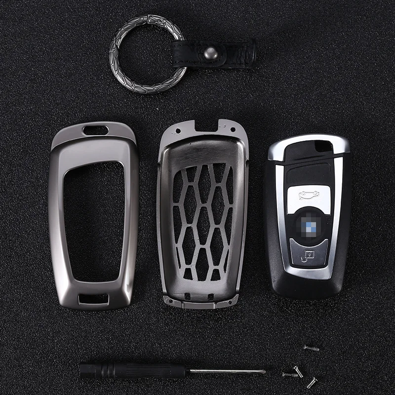 

Zinc alloy Key Cover for BMW 5 X1 M1 GT F07 F10 F11 520 525 520I 530D E34 E46 E60 E70 Remote Case Chain Shell Key chain Key bag